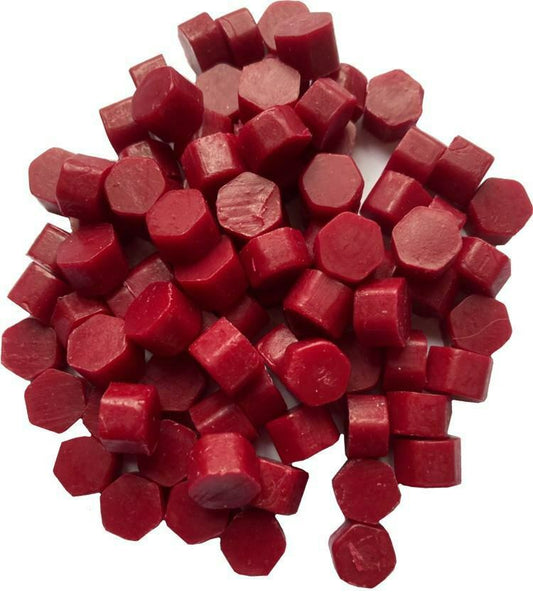 Crimson Red Sealing Wax Beads for Envelopes & Invitations, approx 250 beads