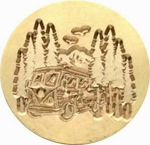 RV Camping in the Woods Wax Seal Stamp Head