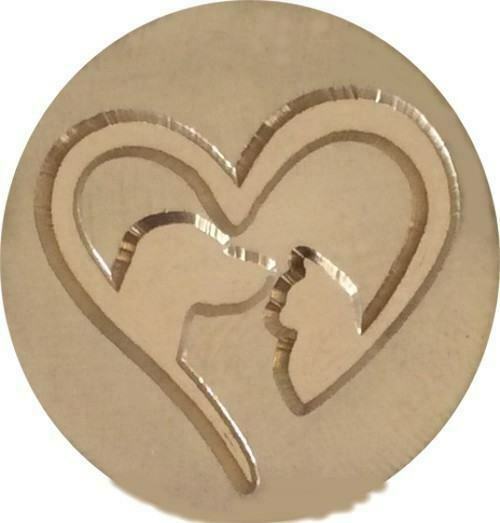 Dog and Cat inside Heart Wax Seal Stamp head