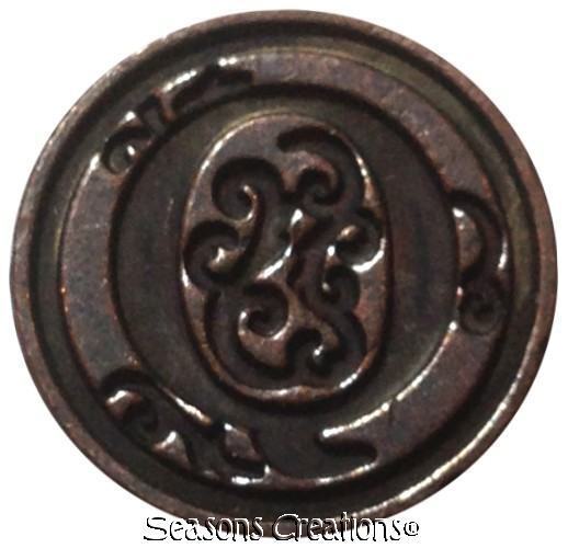 Elegant Initial "Q" Wax Seal Stamp head