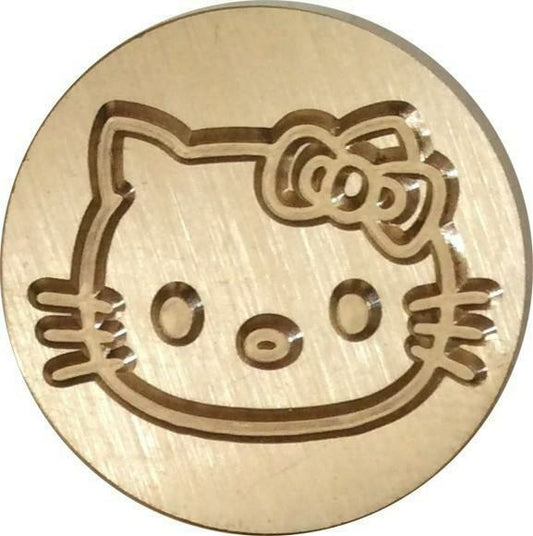 Hello Kitty - Cat Wax Seal Stamp Head, 1" diameter - Adorable!