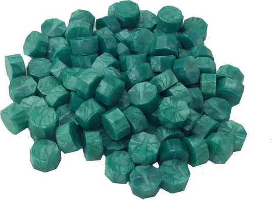 Jade Green Pearl Sealing Wax Beads for Envelopes & Invitations, approx 250 beads