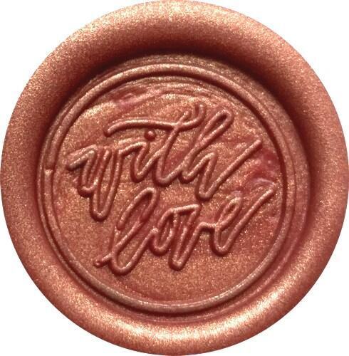 'with love' 1" diameter Wax Seal Stamp with Dragons antique brass-tone handle
