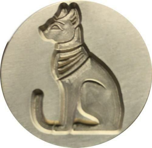 Bast Bastet Cat, Ancient Egyptian Goddess Wax Seal Stamp Head
