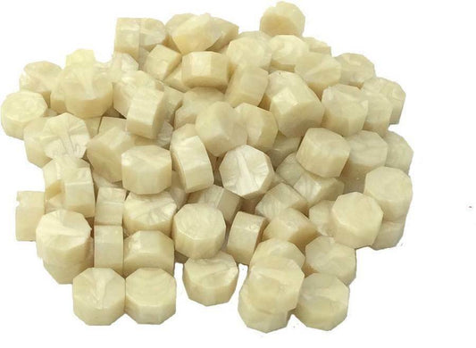 Ivory Pearl Sealing Wax Beads for Envelopes & Invitations - 3 ounces (approx. 250 beads)