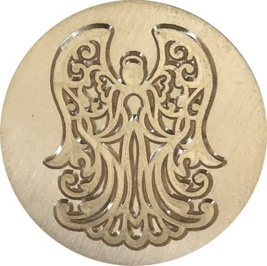 Filigree Angel (papercut look) Wax Seal Stamp Head, 1.2" diameter