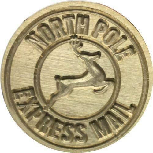North Pole Express Mail Wax Seal Stamp Head, 1.2" diameter