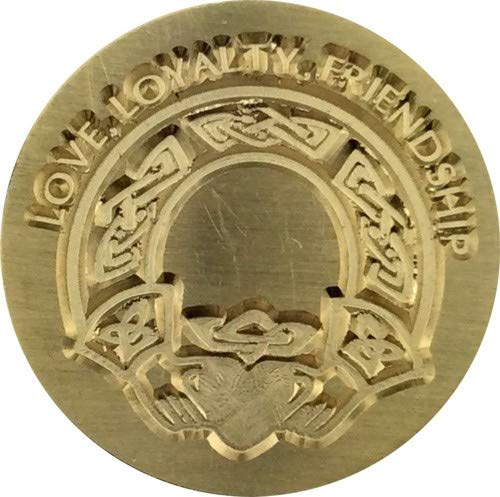 "Love, Loyalty, Friendship" Irish Claddagh Design Wax Seal Stamp Head