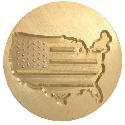 USA Stars and Stripes Outline Wax Seal Stamp Head - Patriotic!