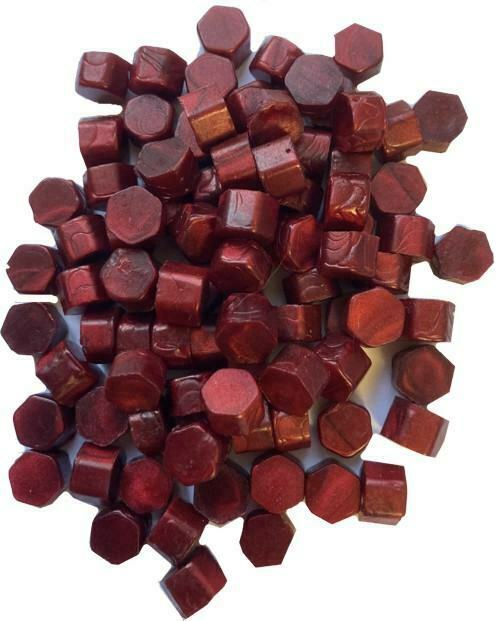 250 Count Cranberry Pearl Sealing Wax Beads