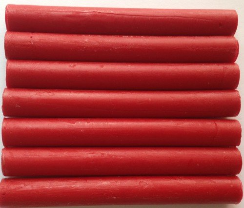 Bright Red flexible glue gun sealing wax - 7 sticks