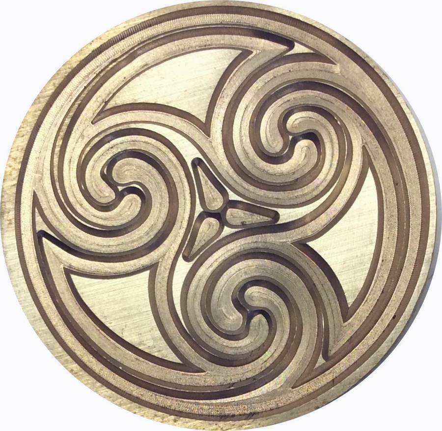 Celtic Spiral Wax Seal Stamp design